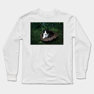 Little tomcat Robby in the hat Long Sleeve T-Shirt